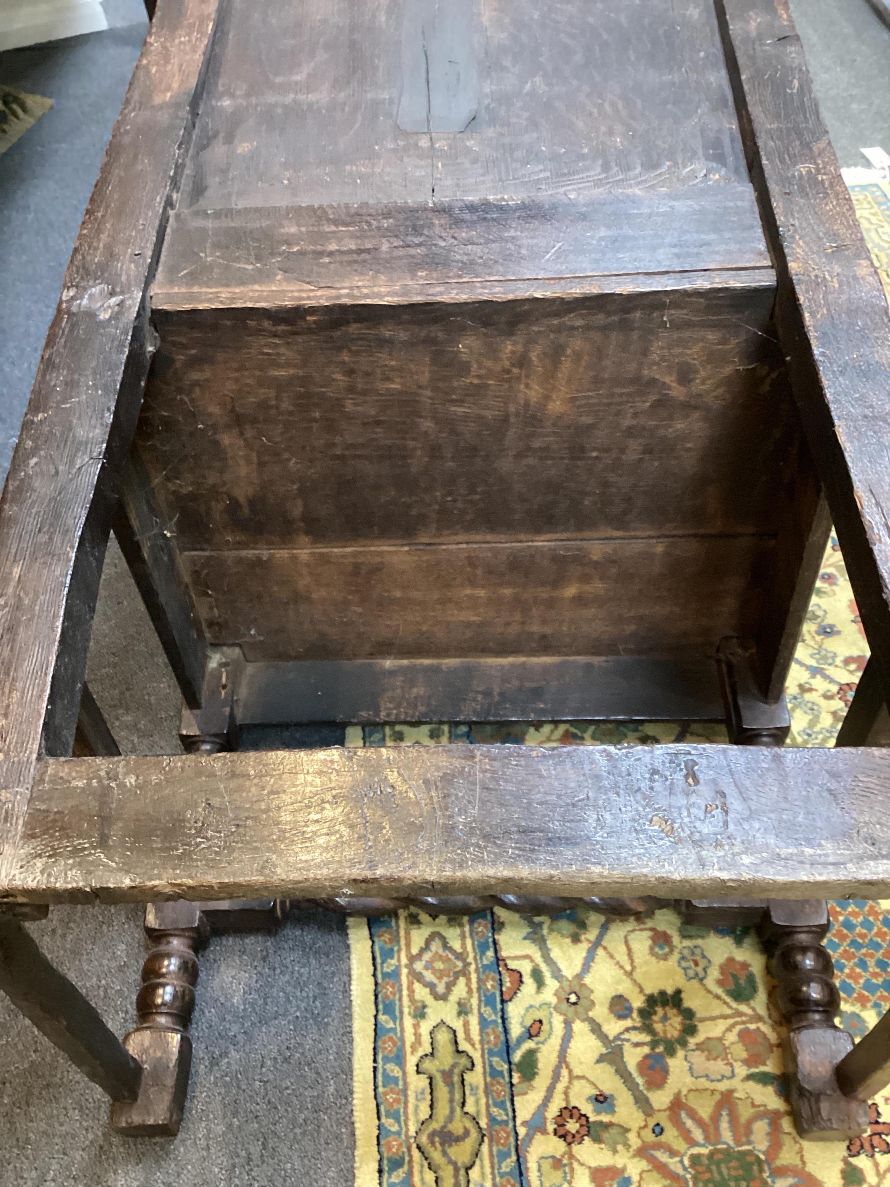 A 17th century and later Yorkshire oak Wainscot elbow chair